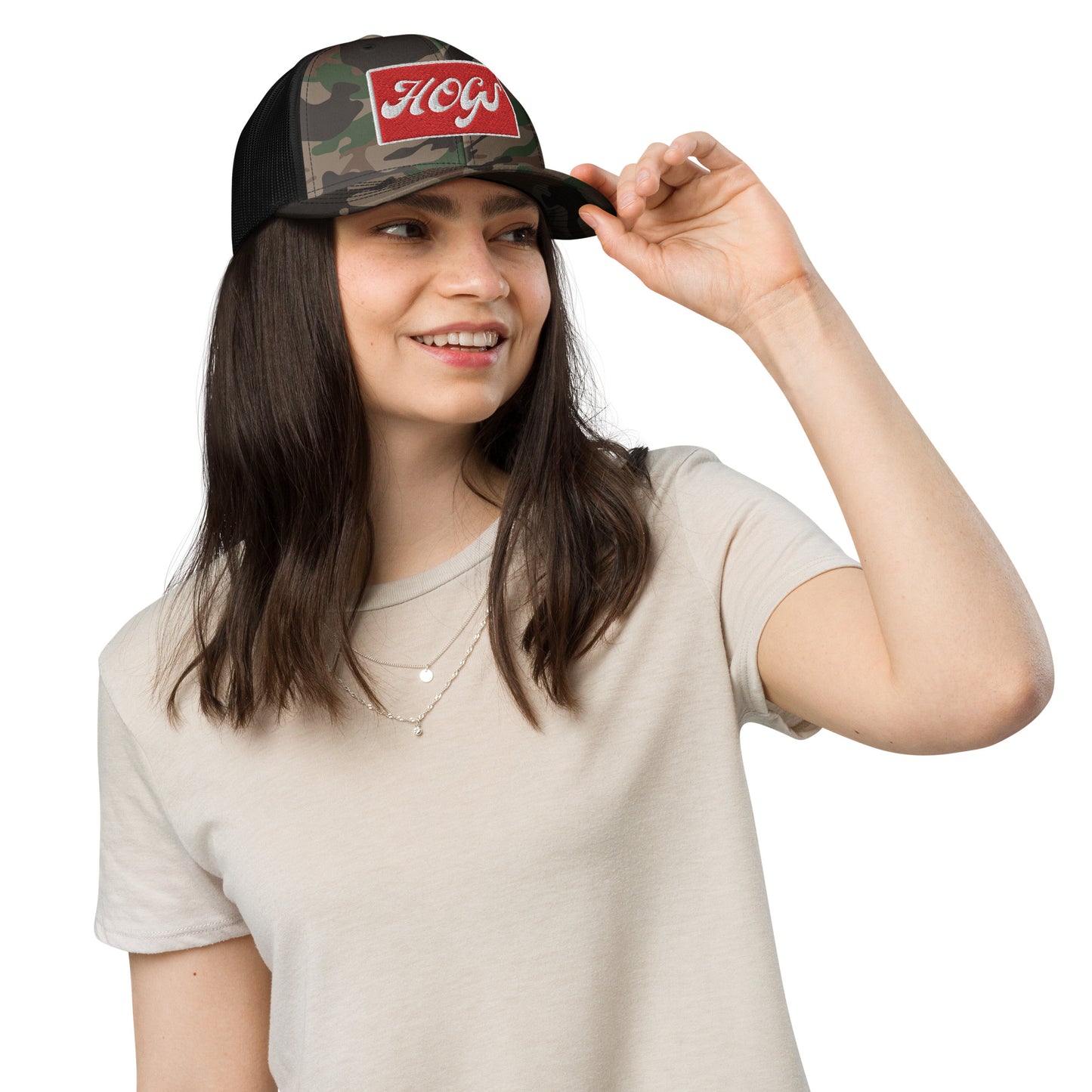 HOGS Camouflage Trucker Hat