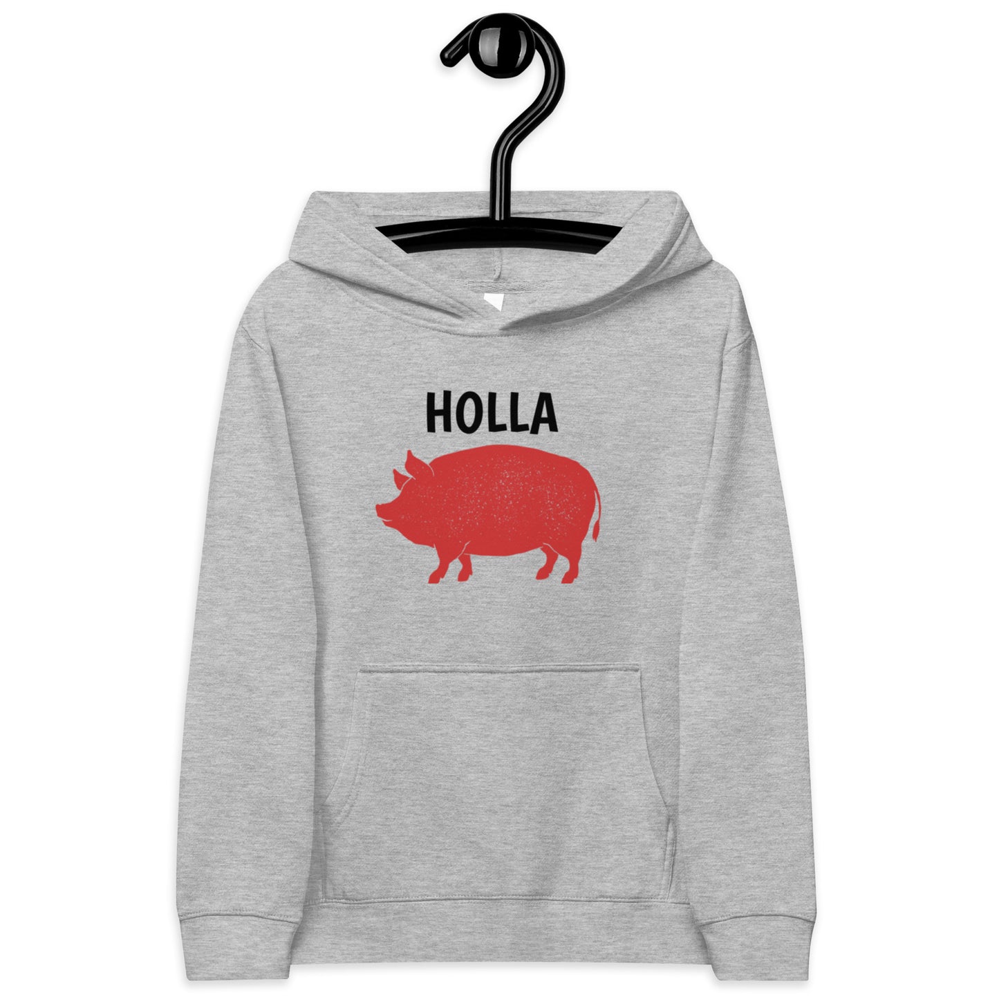 HOLLA Kids! Gray, Youth fleece hoodie