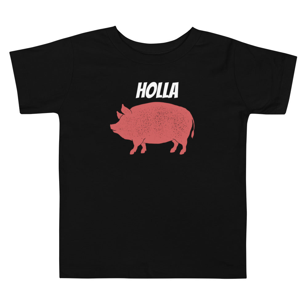 HOLLA Toddler! Black Short Sleeve Tee