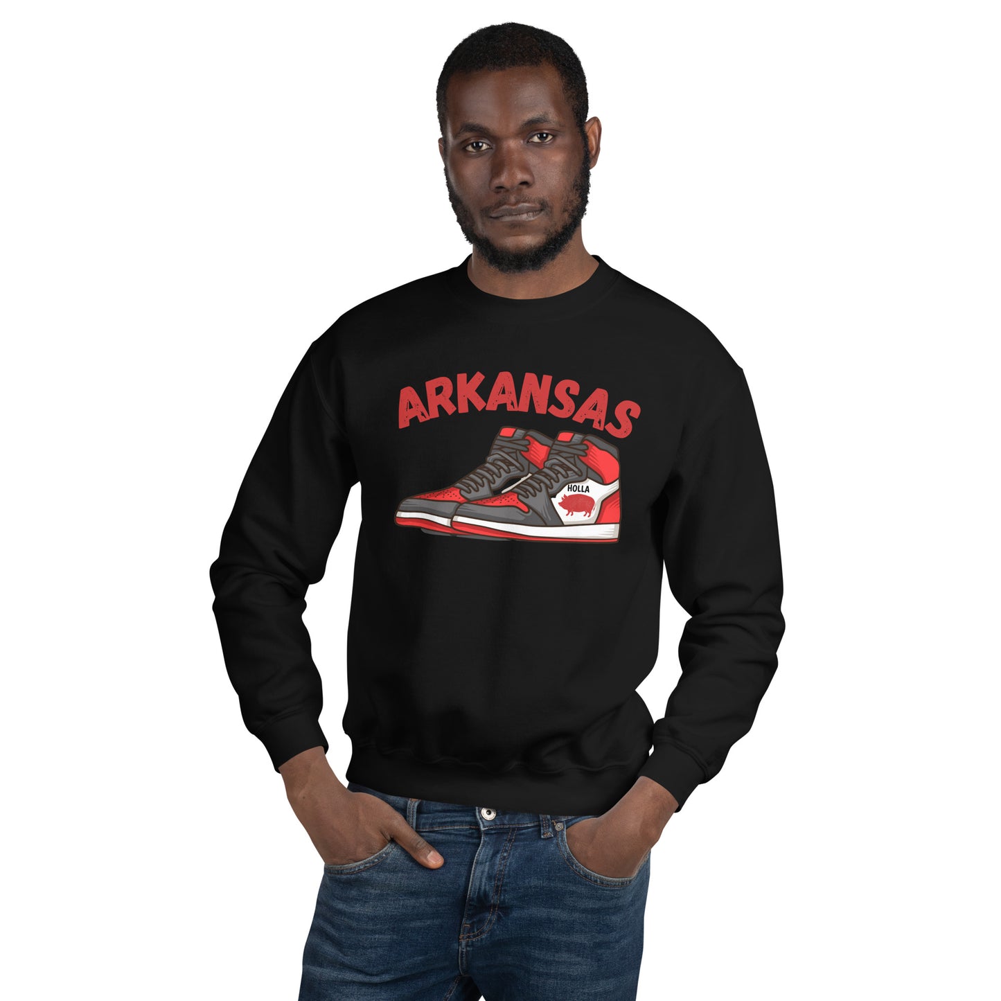 Arkansas Basketball Black Unisex Sweatshirt