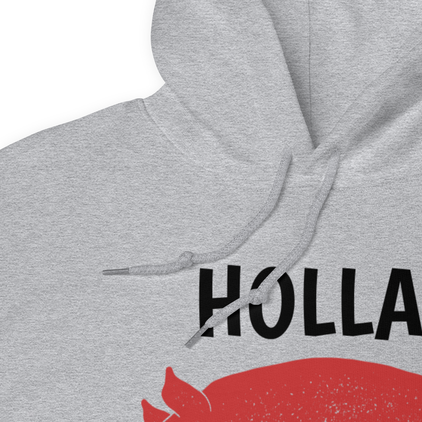 Adult HOLLA! Gray or White, Unisex Hoodie