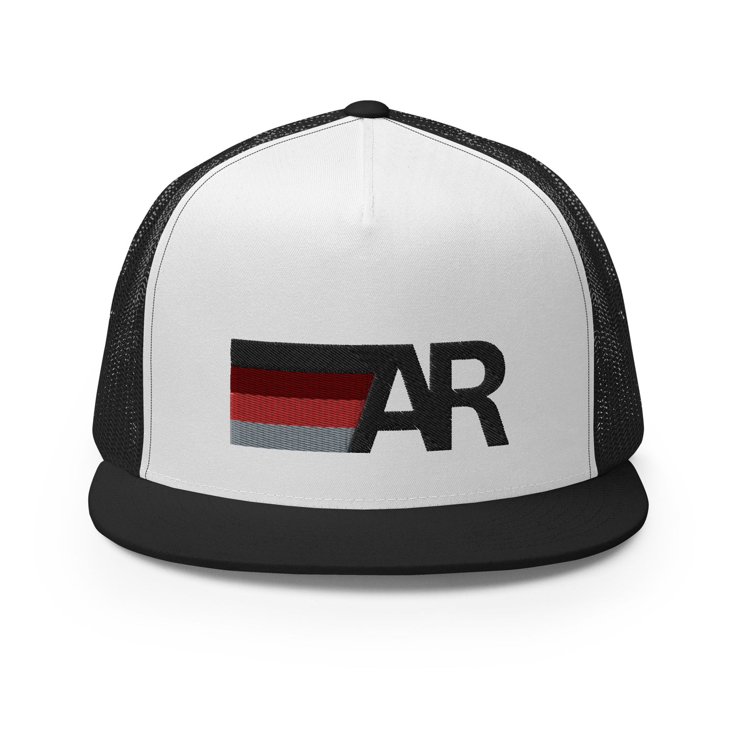 AR Striped 5 Panel Trucker Cap