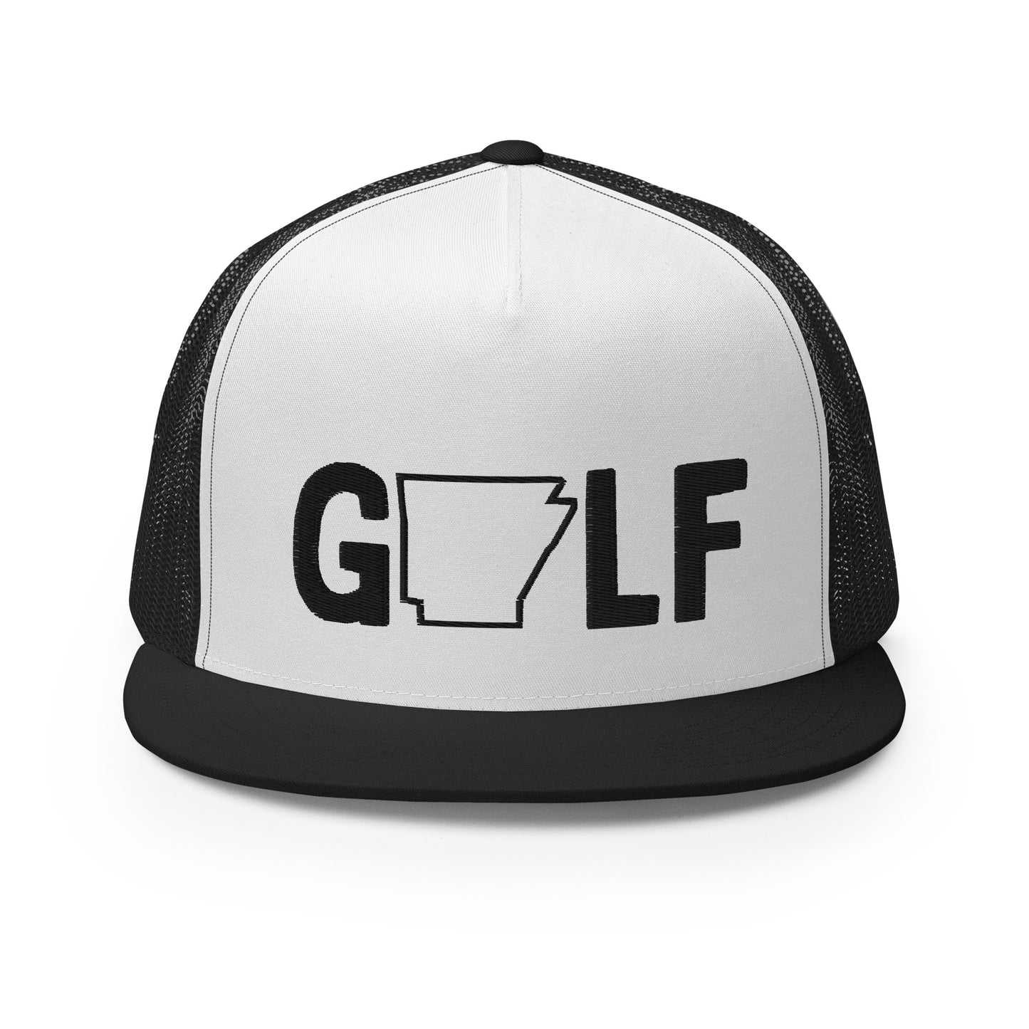 Golf Arkansas - 5 Panel High Profile Trucker Cap