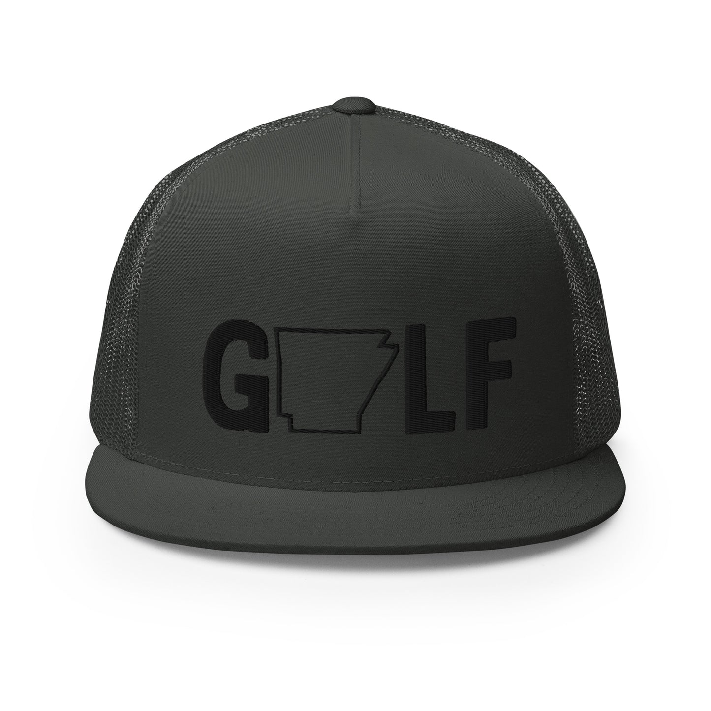 Golf Arkansas - 5 Panel High Profile Trucker Cap