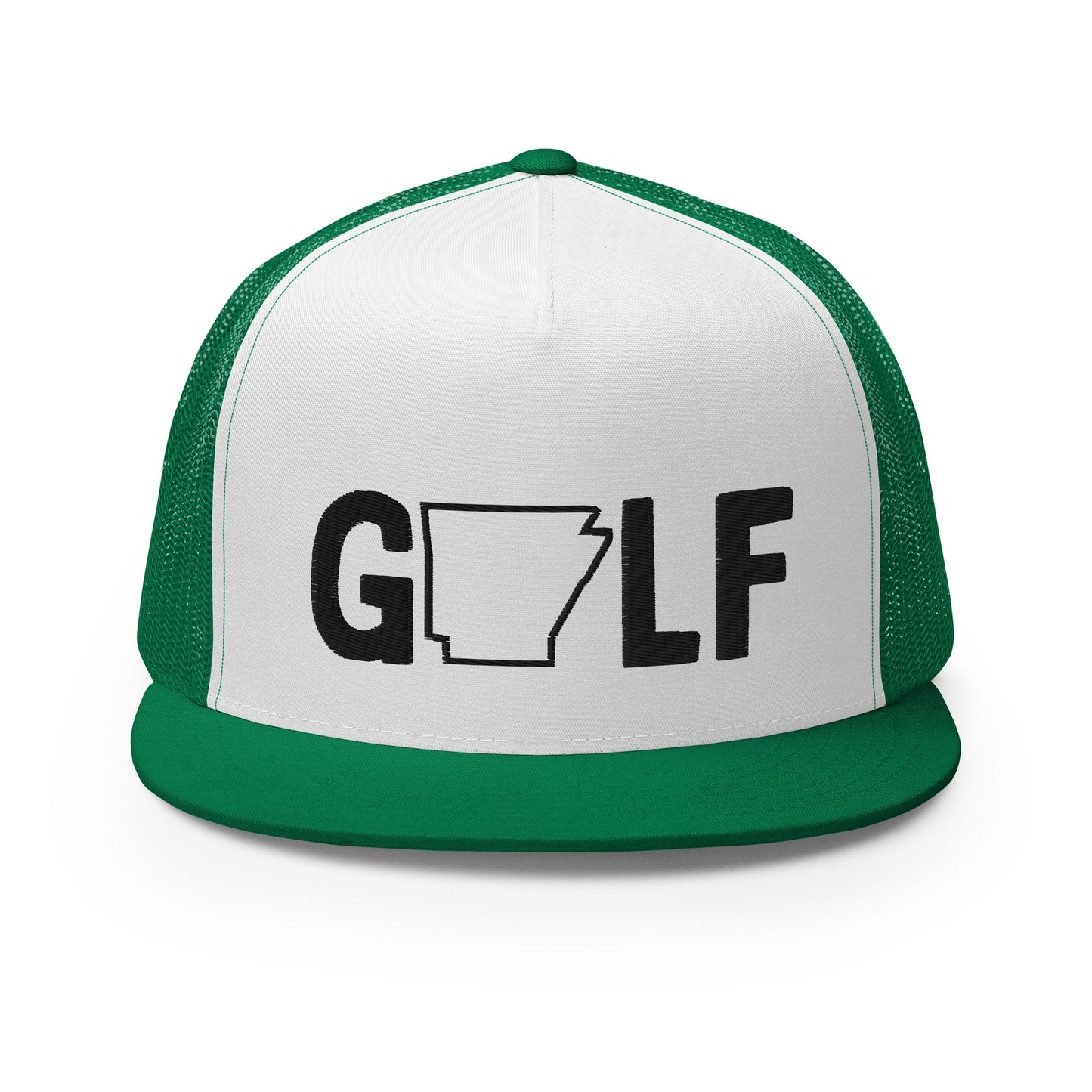 Golf Arkansas - 5 Panel High Profile Trucker Cap