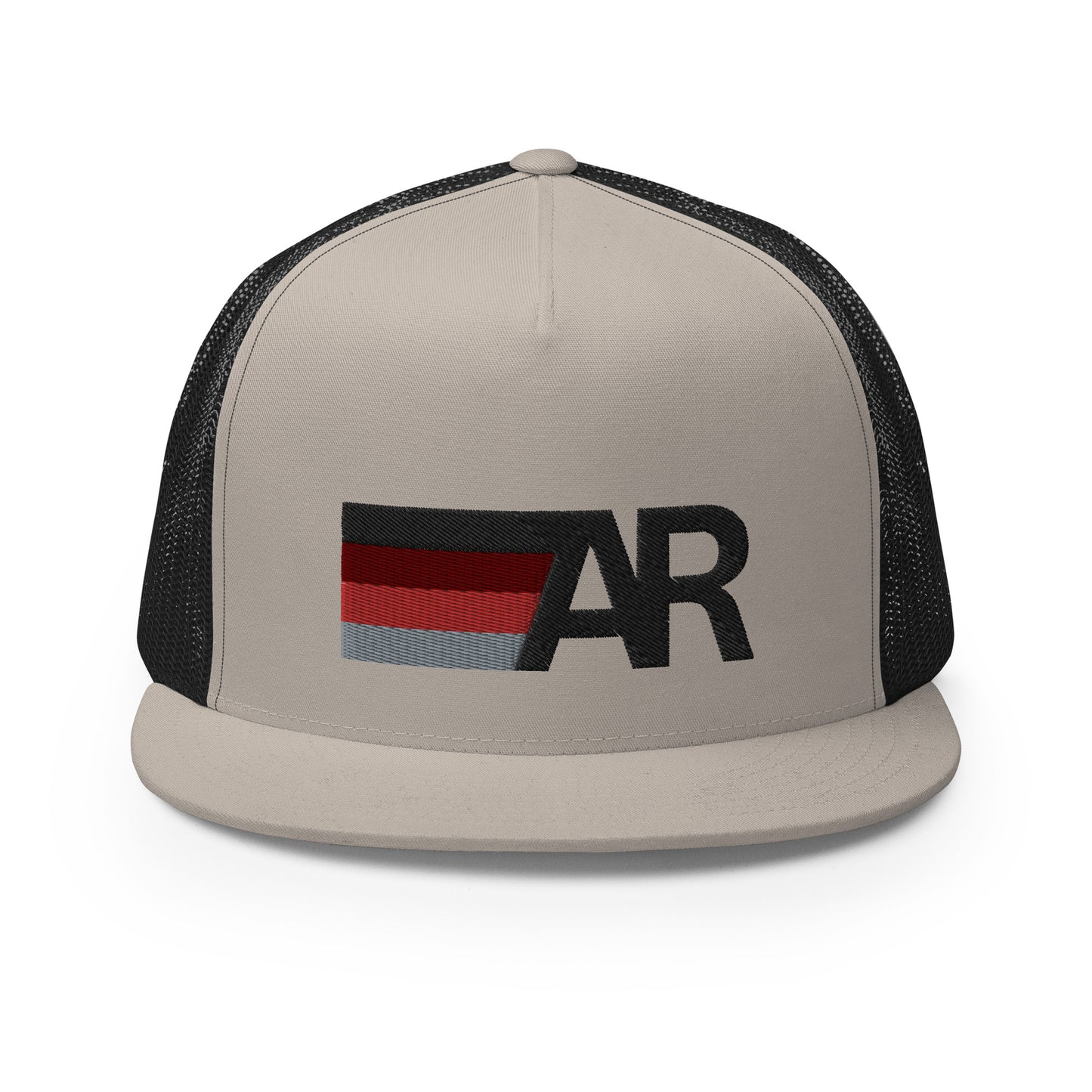 AR Striped 5 Panel Trucker Cap