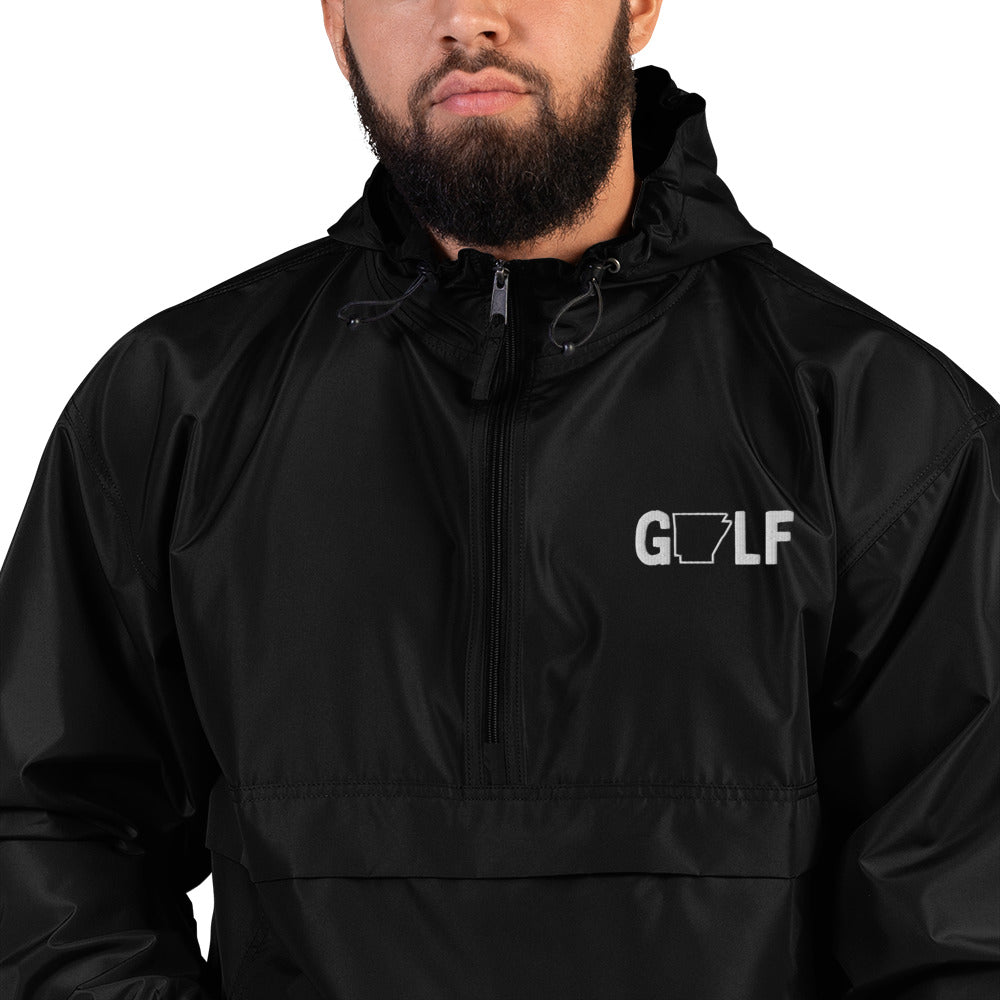 Golf Arkansas - Embroidered Champion Packable Jacket