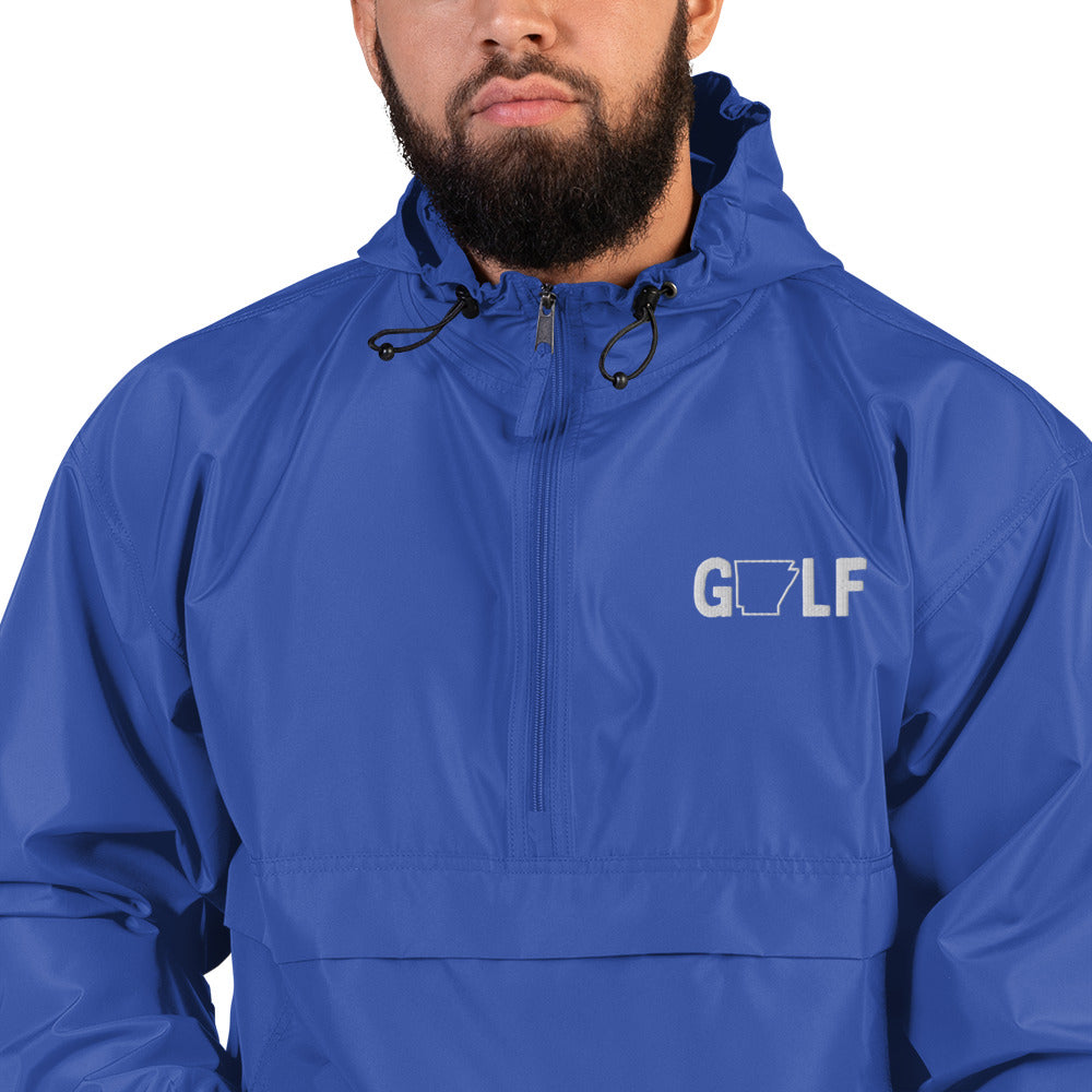 Golf Arkansas - Embroidered Champion Packable Jacket