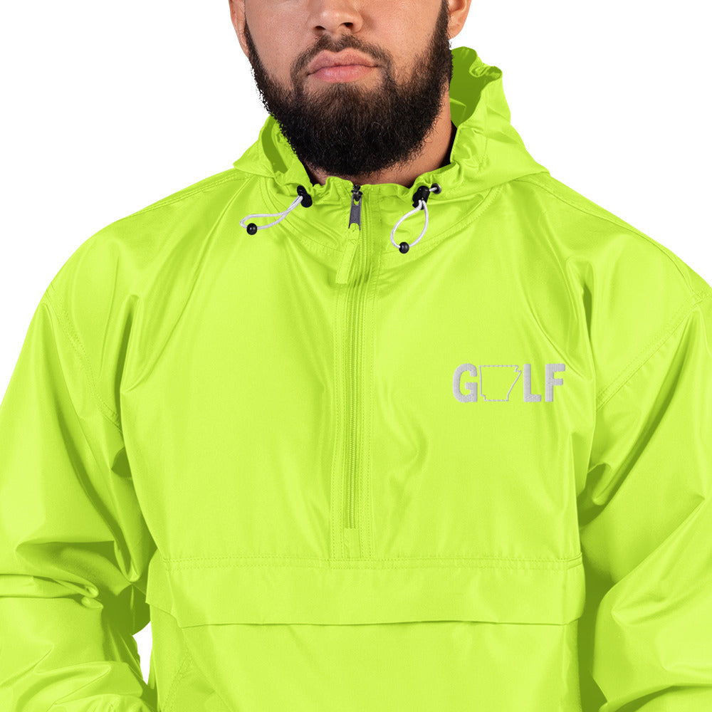 Golf Arkansas - Embroidered Champion Packable Jacket