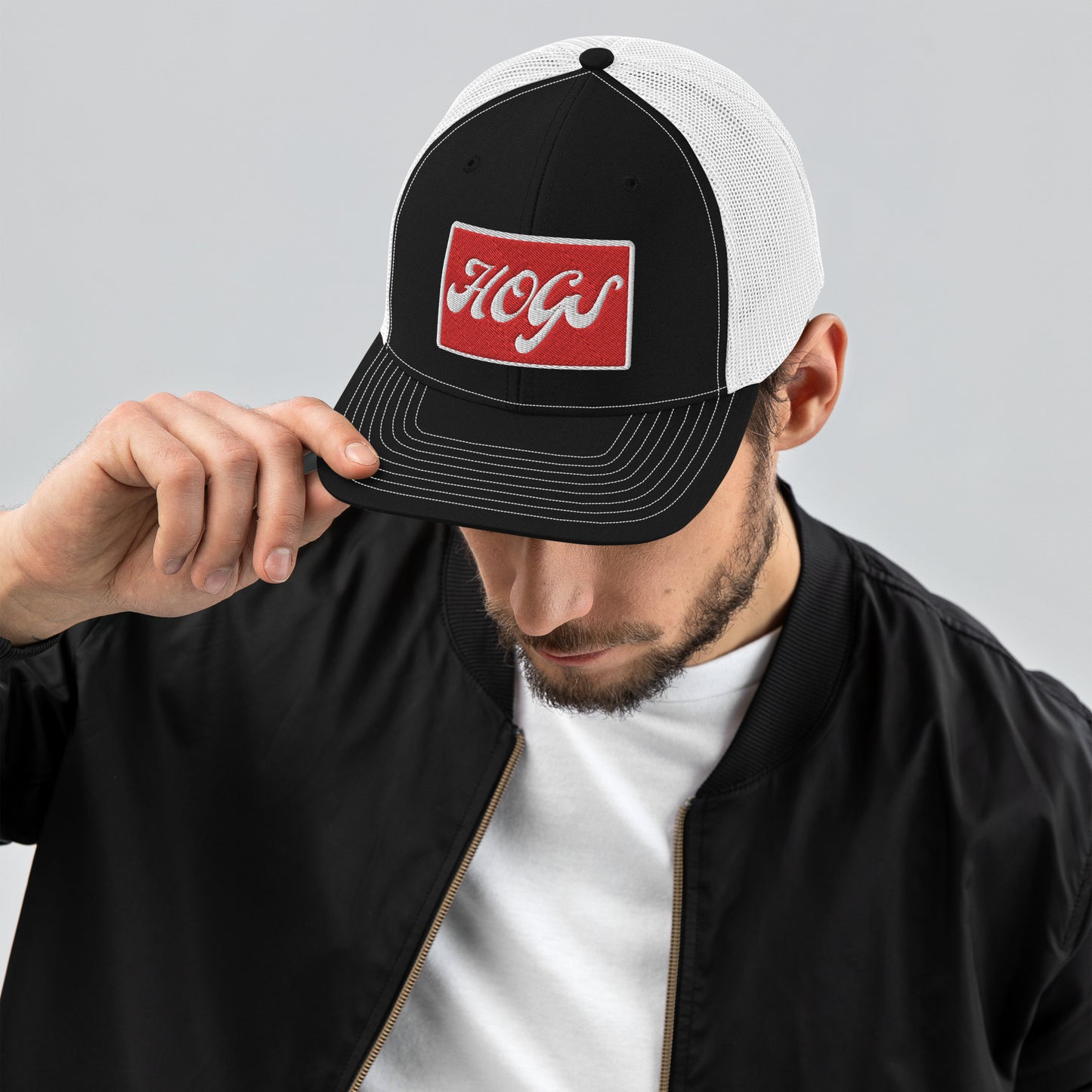HOGS Black/White Richardson 112 Trucker Hate