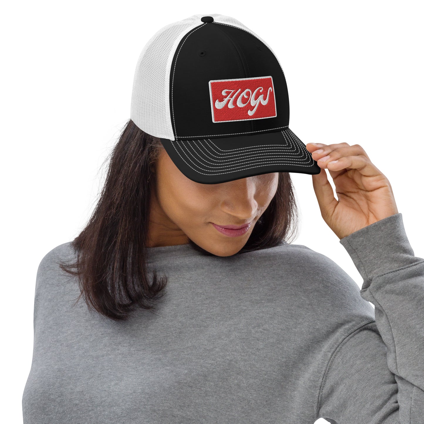 HOGS Black/White Richardson 112 Trucker Hate