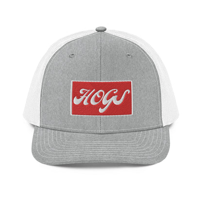 HOGS Gray/White Richardson 112 Trucker Cap