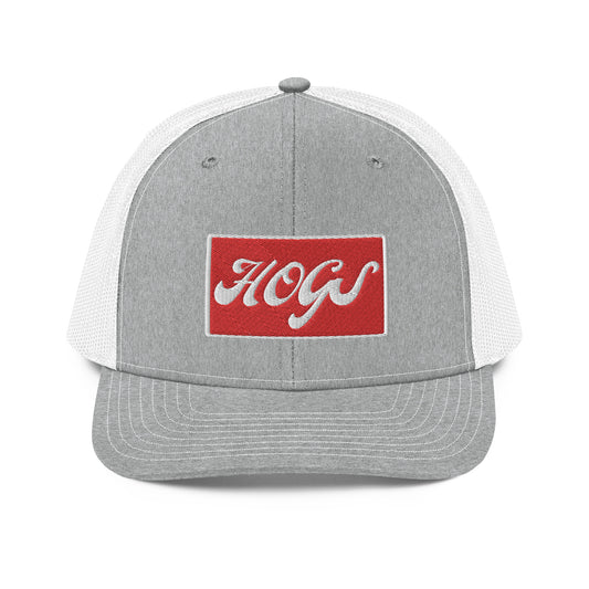 HOGS Gray/White Richardson 112 Trucker Cap