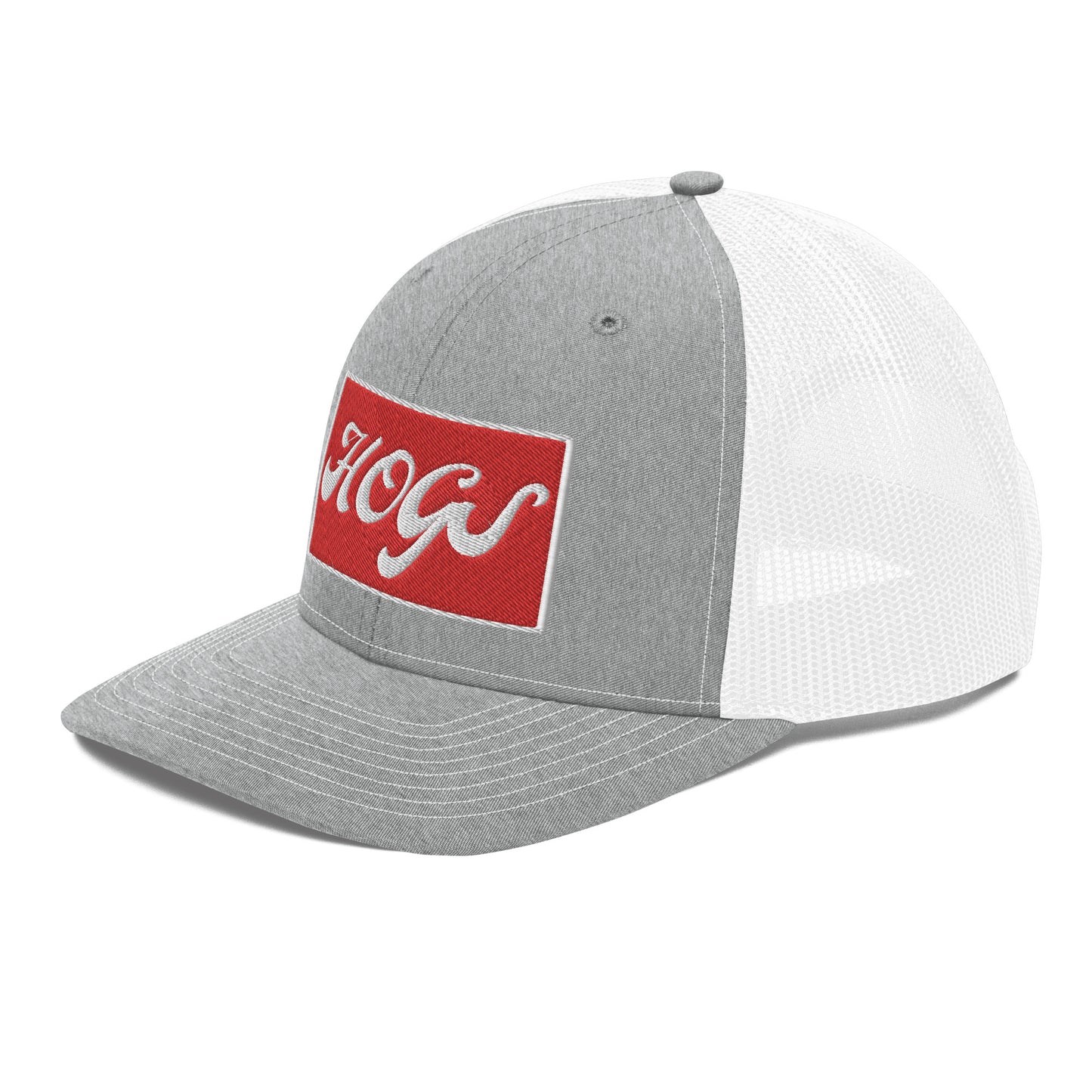 HOGS Gray/White Richardson 112 Trucker Cap