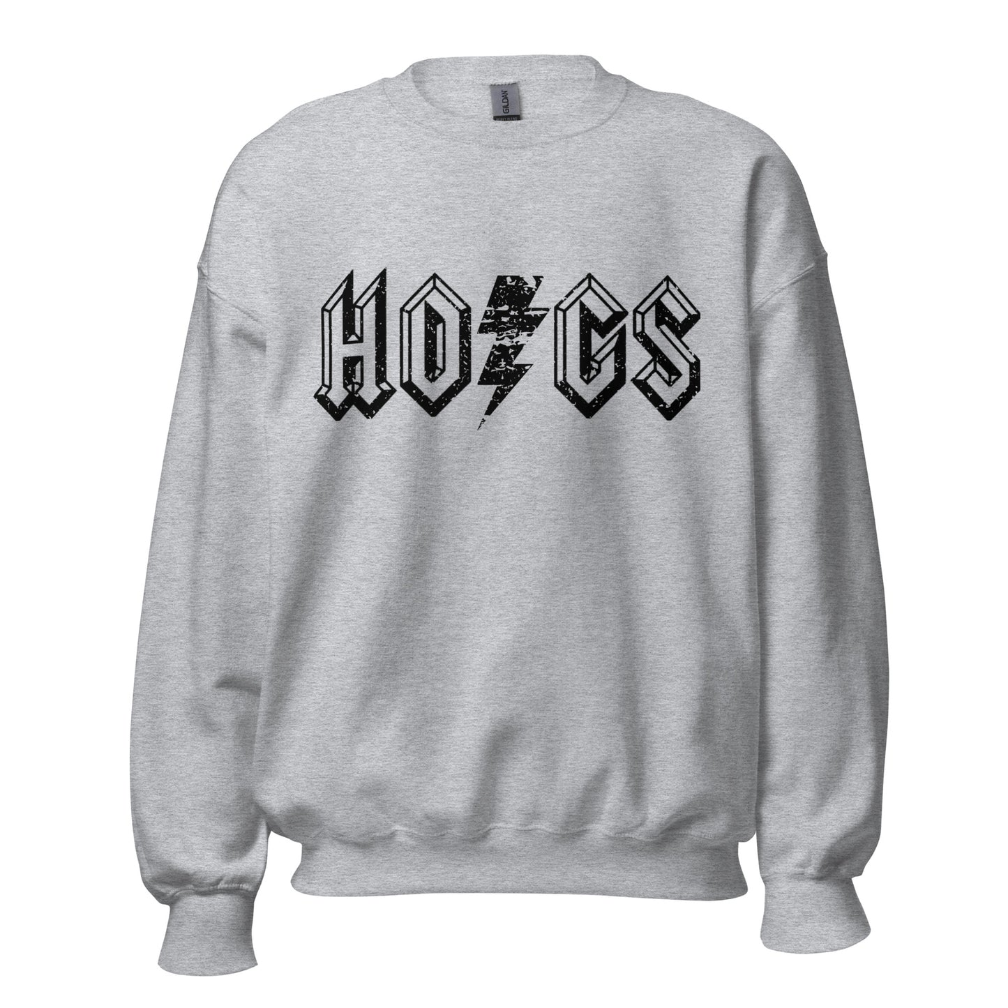 HOGS Vintage Crewneck Sweatshirt - White & Heather Gray