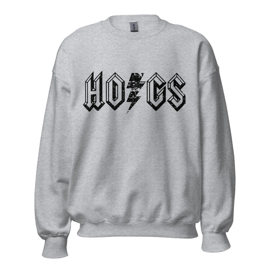 HOGS Vintage Crewneck Sweatshirt - White & Heather Gray