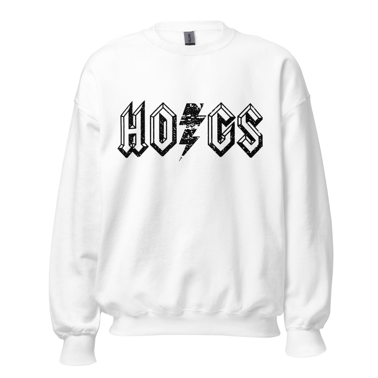 HOGS Vintage Crewneck Sweatshirt - White & Heather Gray