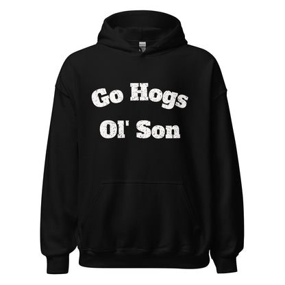 Go Hogs Ol' Son Unisex Hoodie -  Black