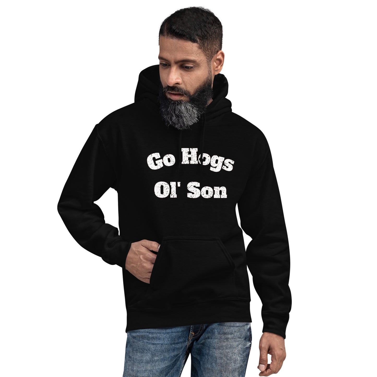 Go Hogs Ol' Son Unisex Hoodie -  Black