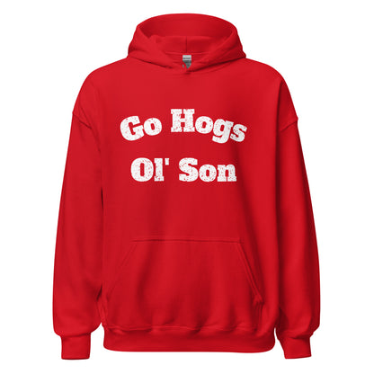 Go Hogs Ol' Son Unisex Hoodie - Red