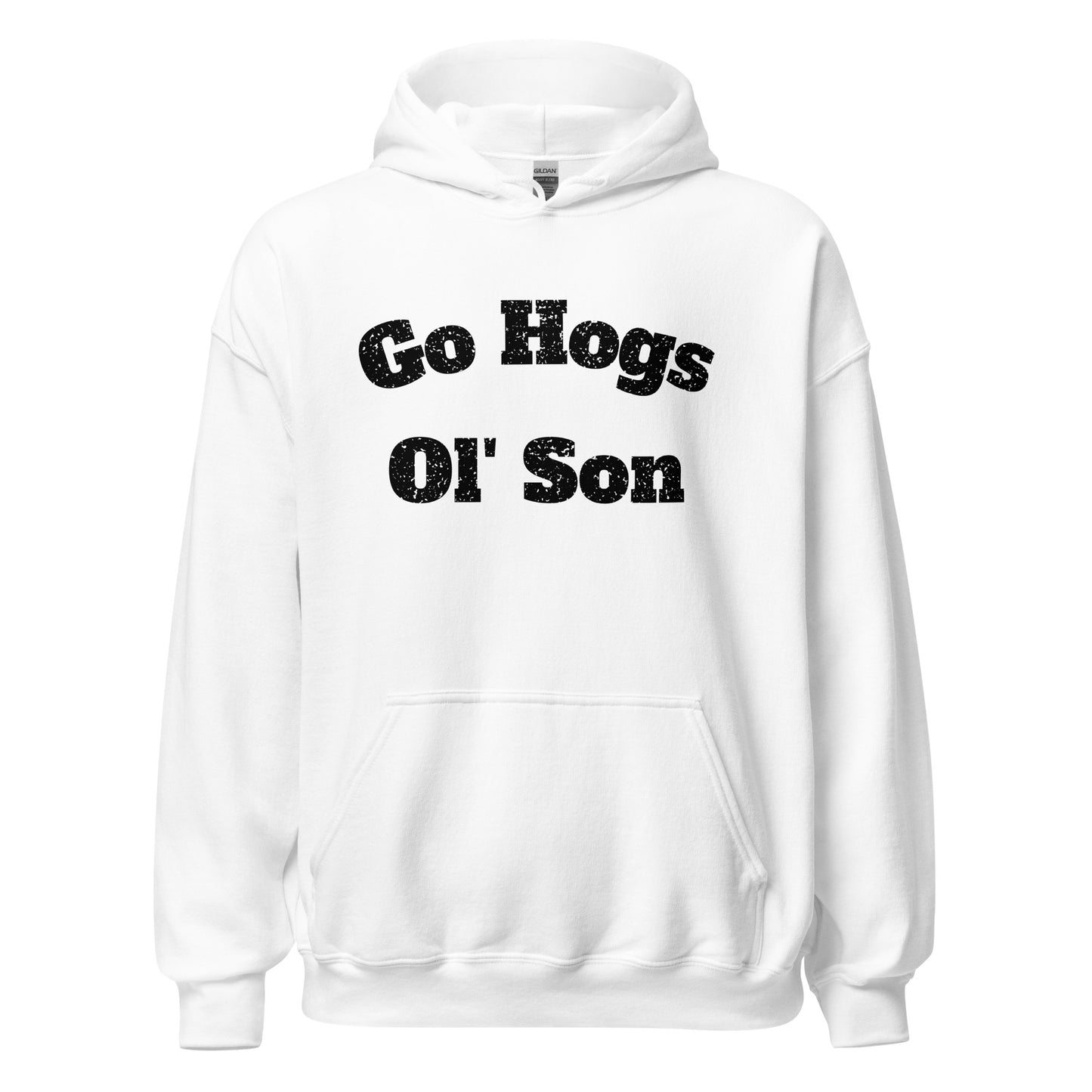 Go Hogs Ol' Son Unisex Hoodie - White or Heather Gray