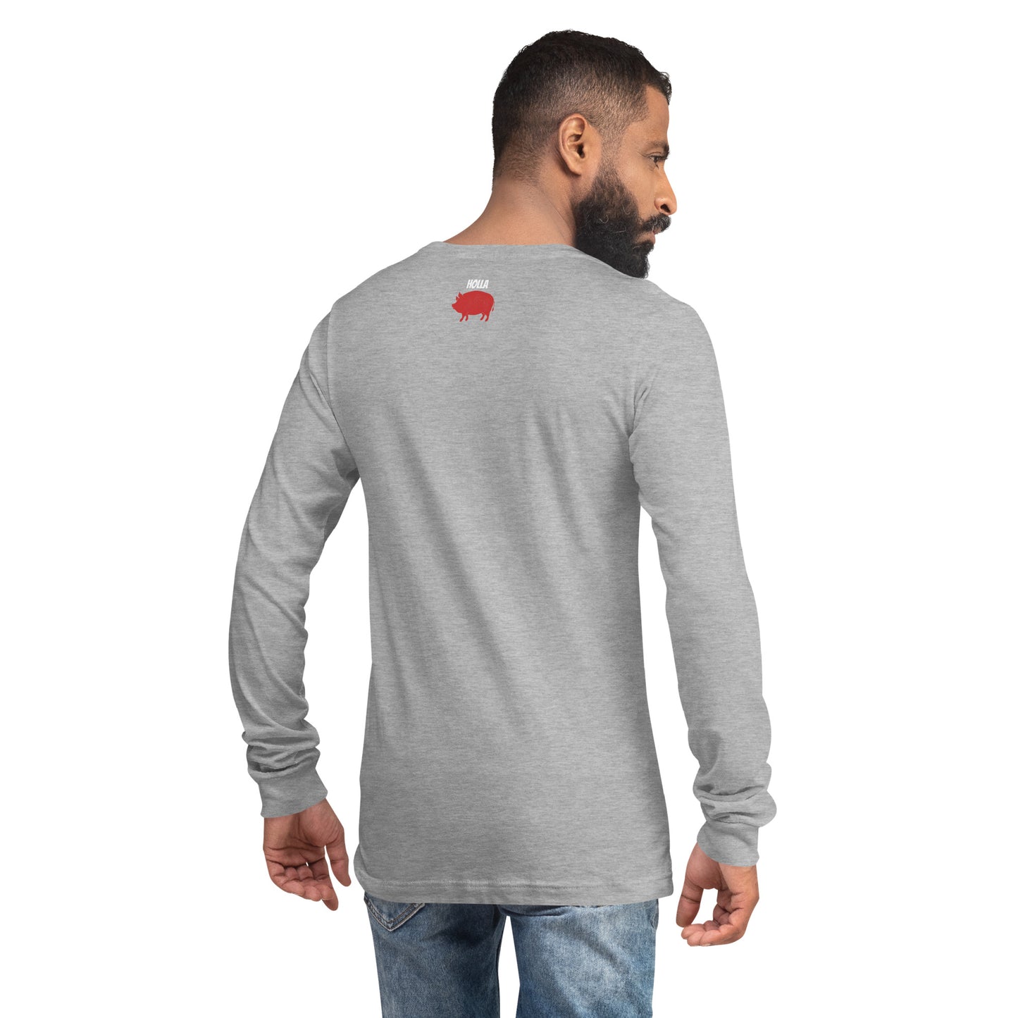 Go Hogs Ol Son Black & Heather Gray Unisex Long Sleeve Tee