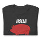 HOLLA Adult! Unisex t-shirt, Heather Black or Dark Gray