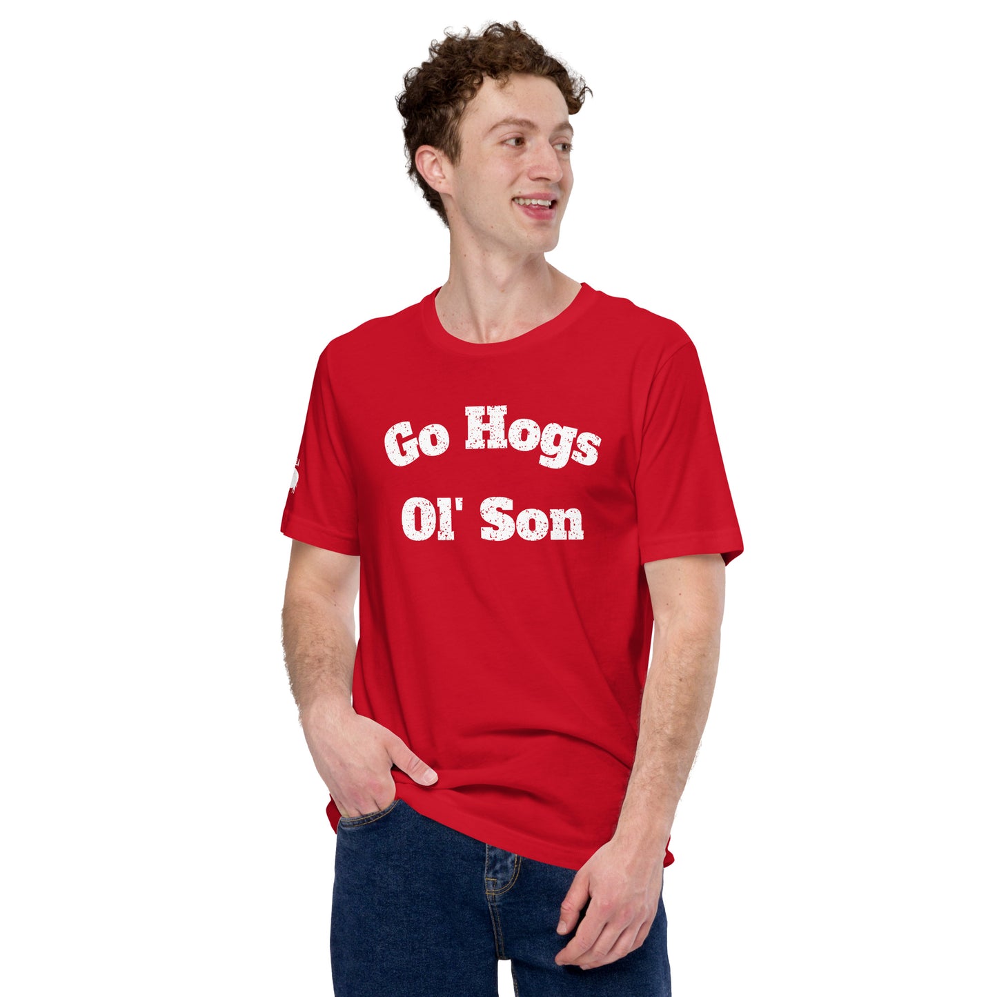 Go Hogs Ol' Son Unisex Short Sleeve Tee - Red