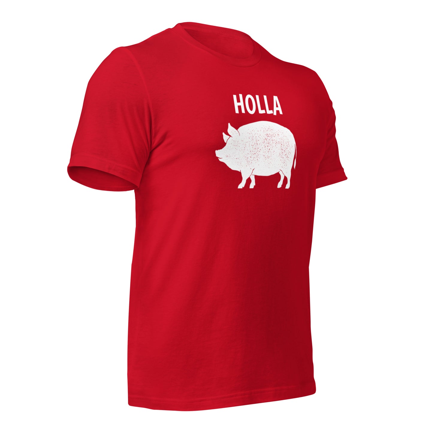 HOLLA Adult! Black or Red Unisex t-shirt