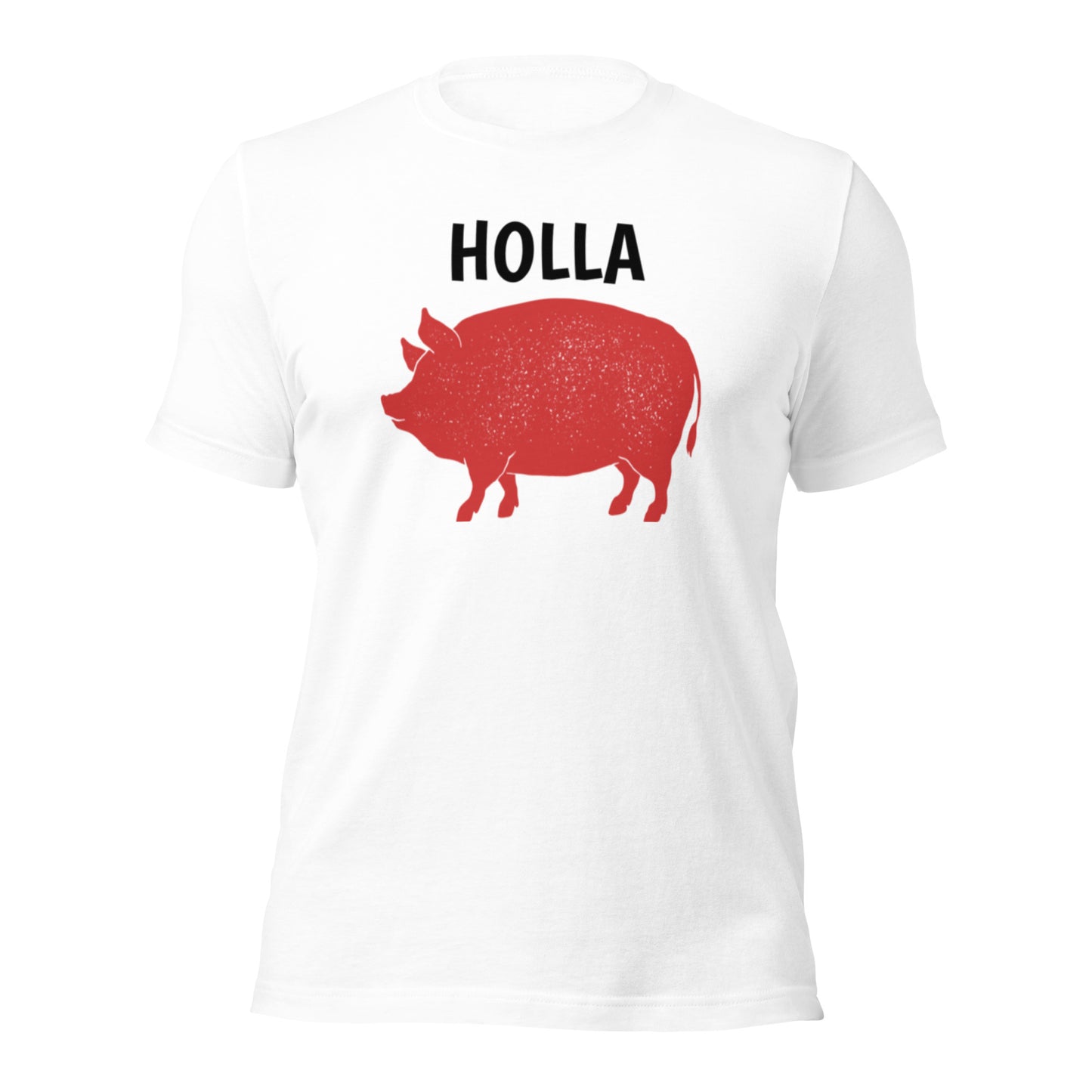 HOLLA Unisex Short Sleeve Tee, White or Athletic Heather