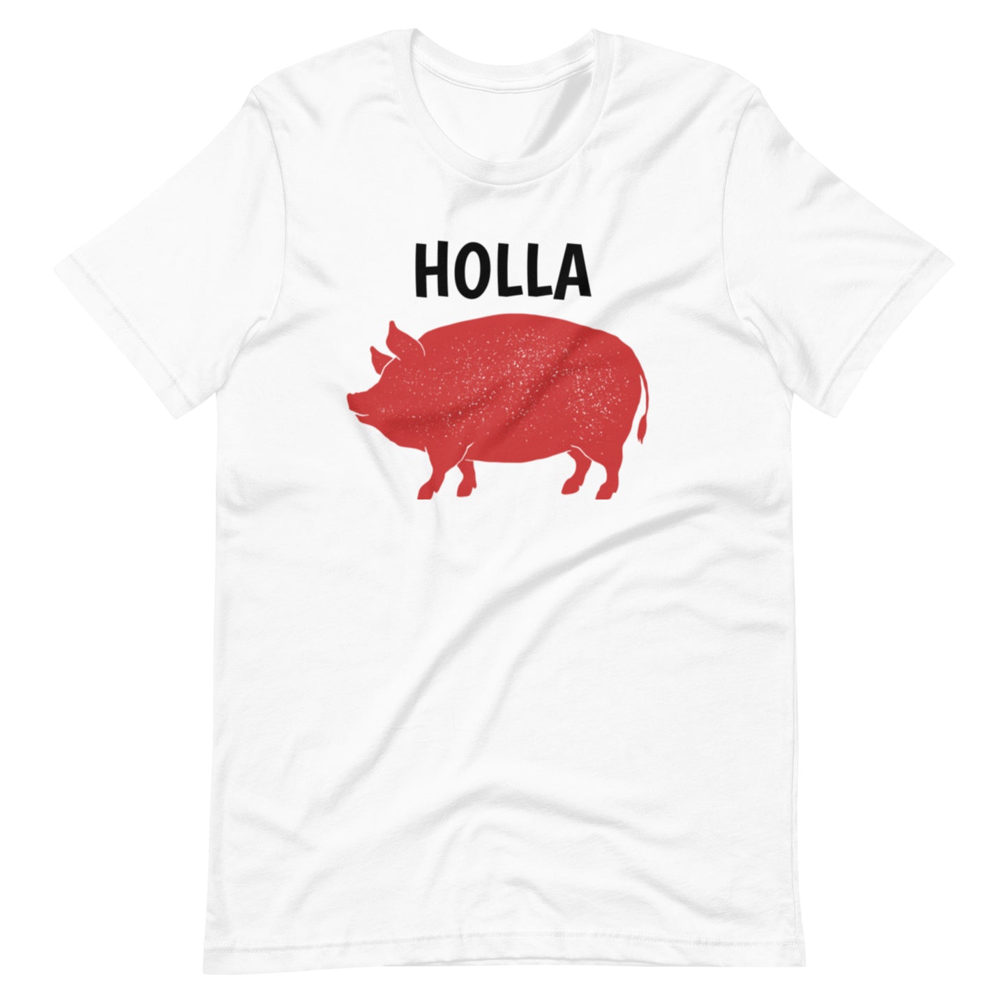 HOLLA Unisex Short Sleeve Tee, White or Athletic Heather