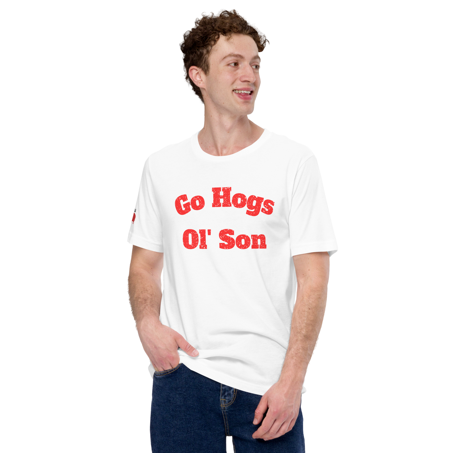 Go Hogs Ol' Son Unisex Short Sleeve Tee - White