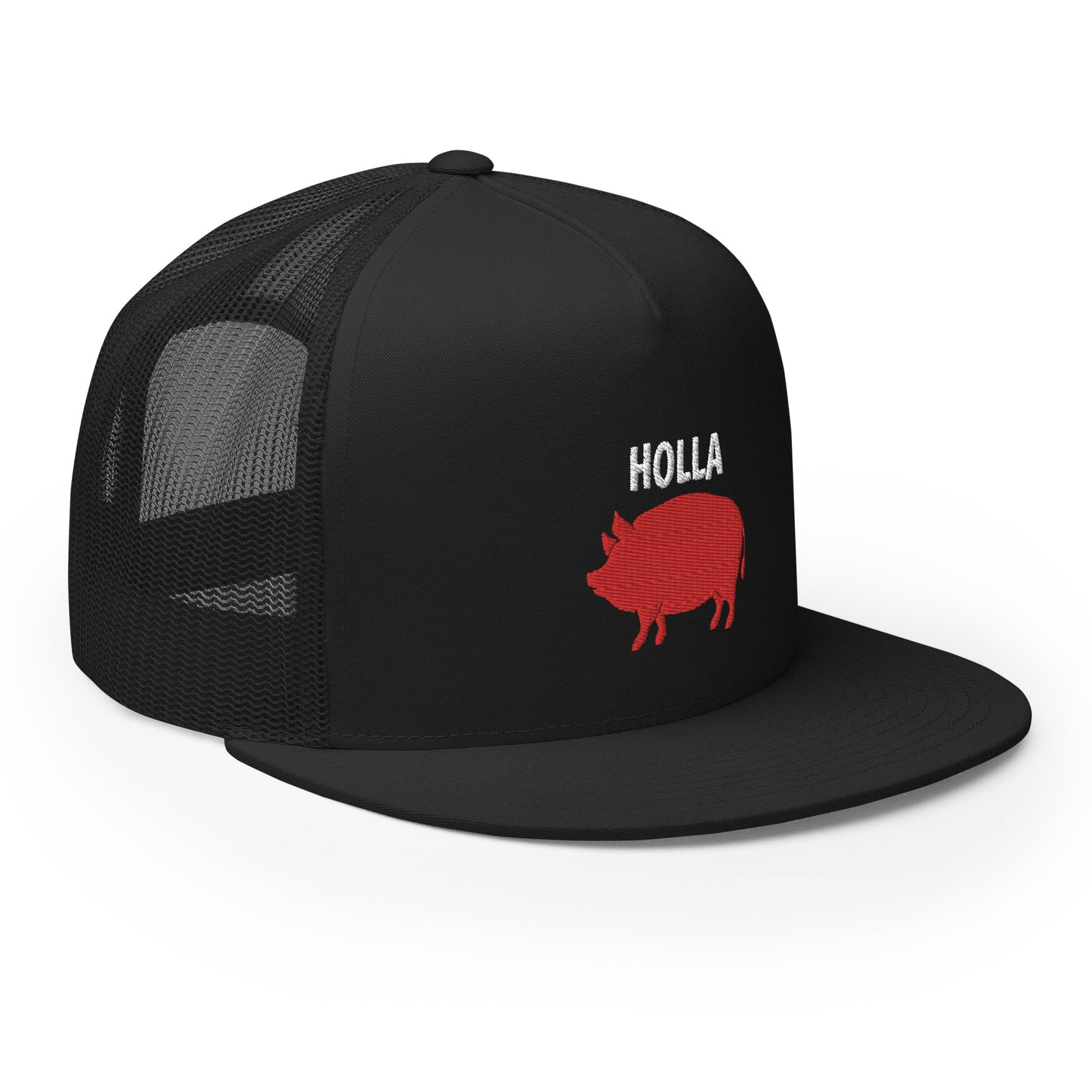 HOLLA Trucker Hats! 3 colors, Black Front, 5 Panel Trucker Cap