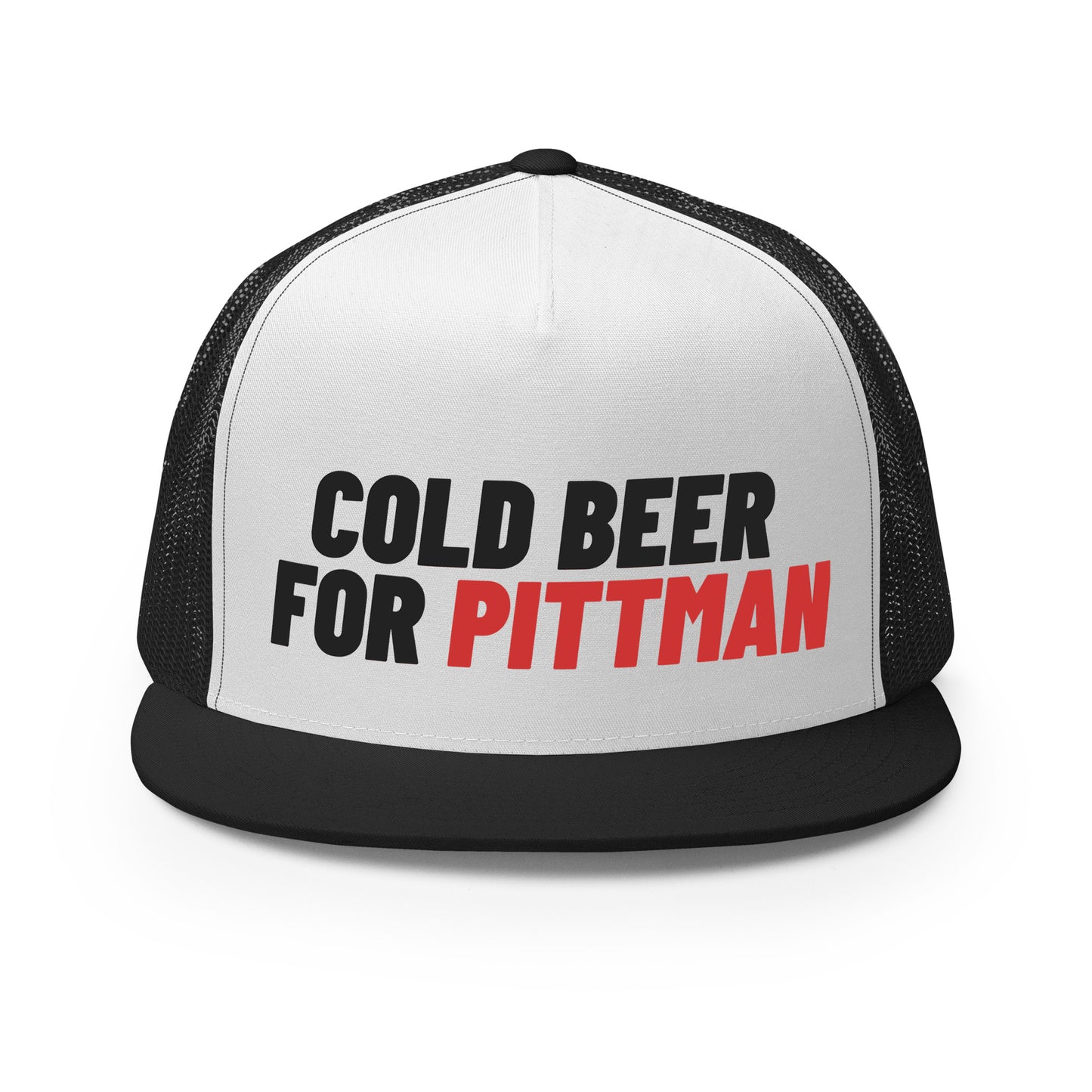 Cold Beer for Pittman, 5 Panel Trucker Cap