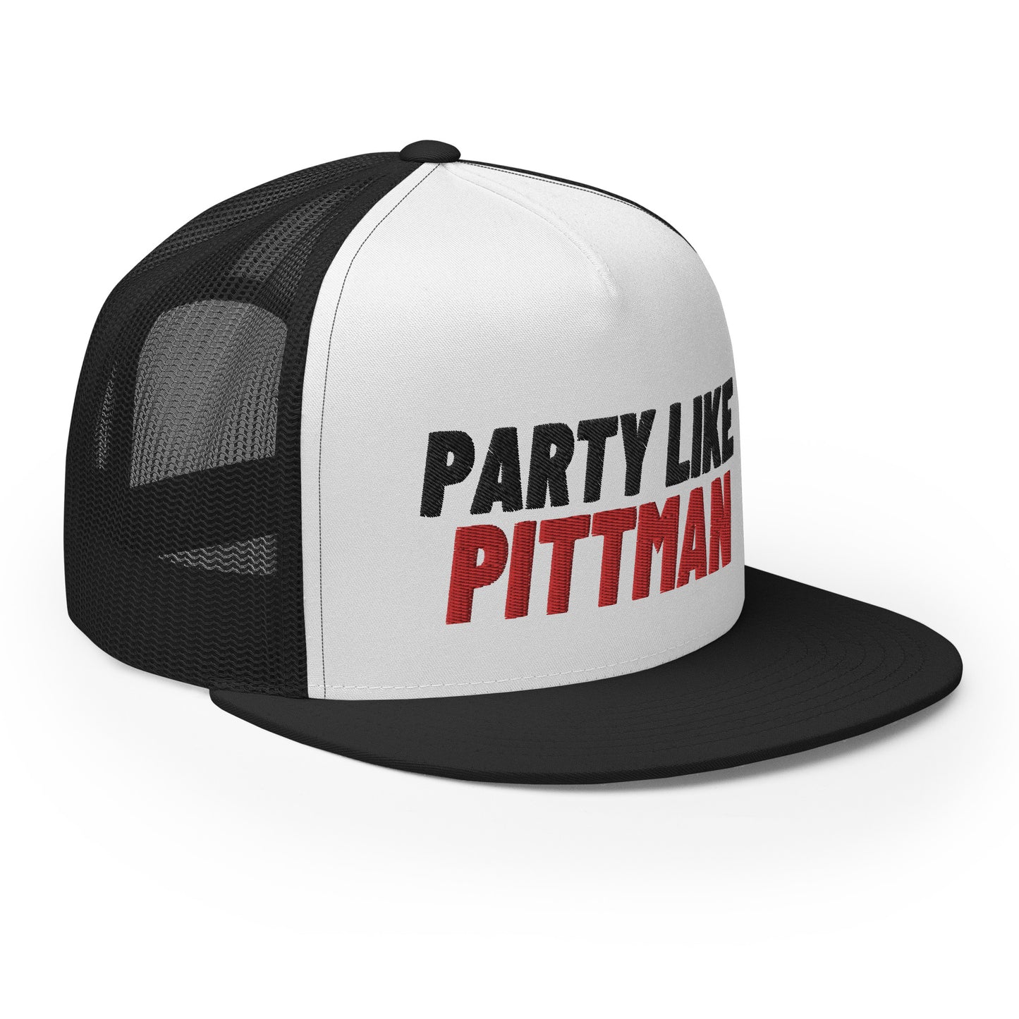 PARTY LIKE PITTMAN, 2 colors, 5 Panel Trucker Cap