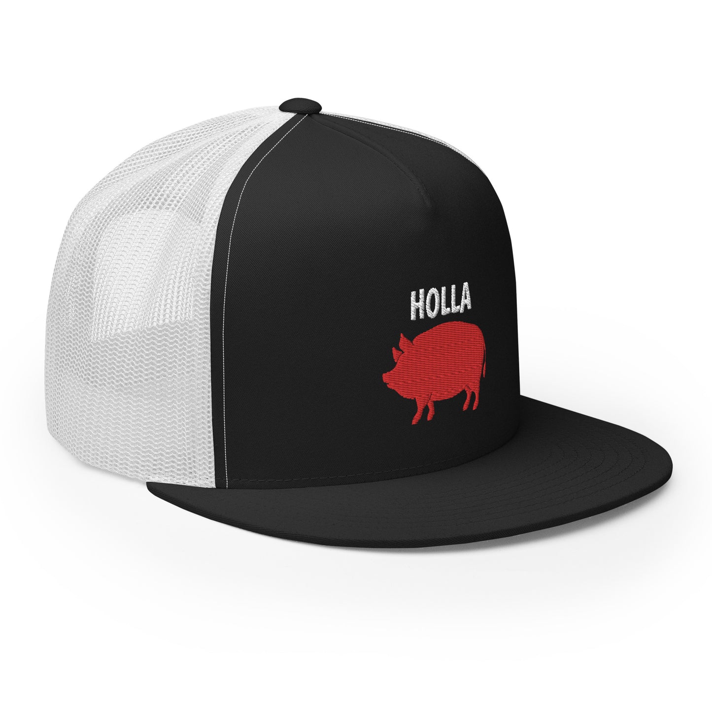 HOLLA Trucker Hats! 3 colors, Black Front, 5 Panel Trucker Cap