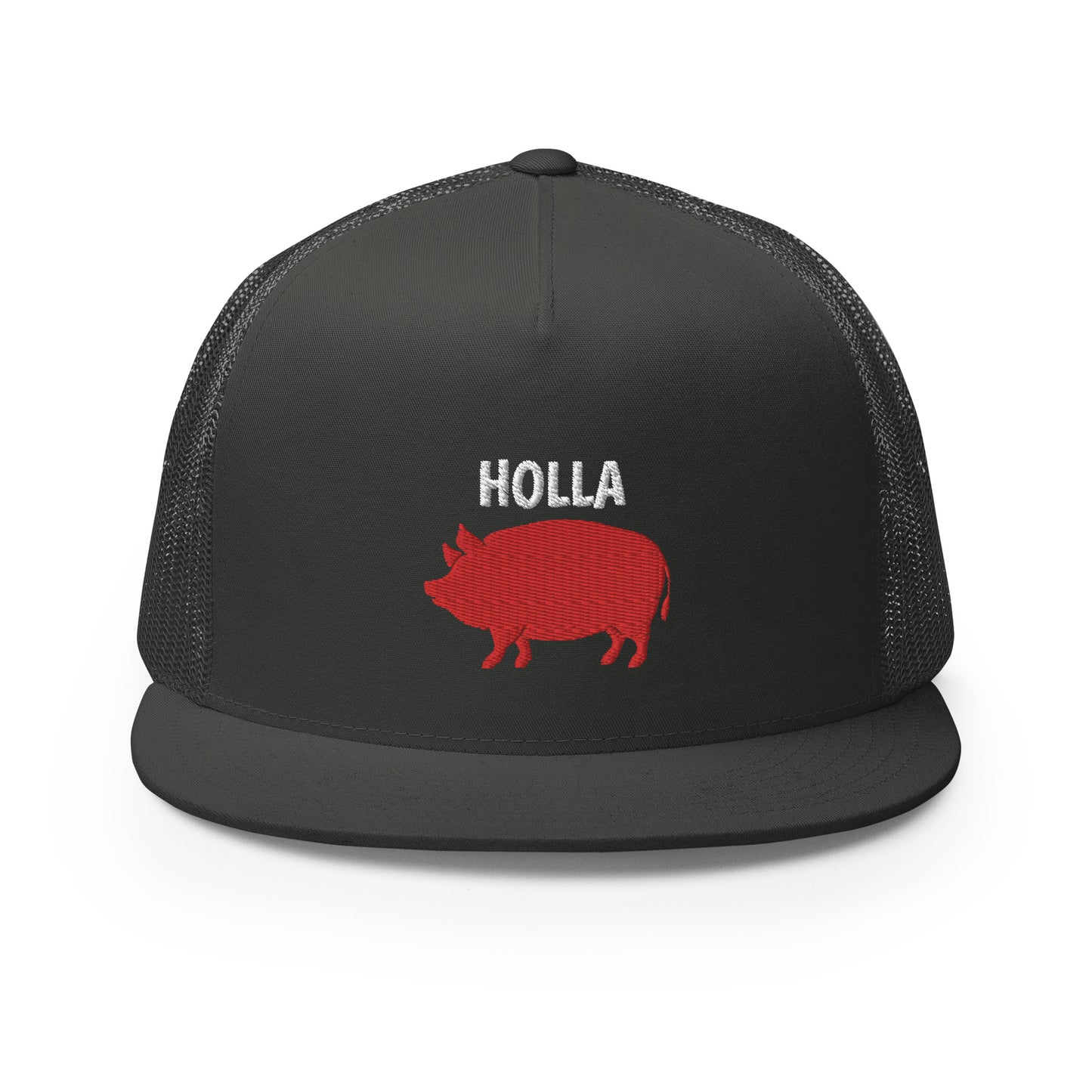 HOLLA Trucker Hats! 3 colors, Black Front, 5 Panel Trucker Cap