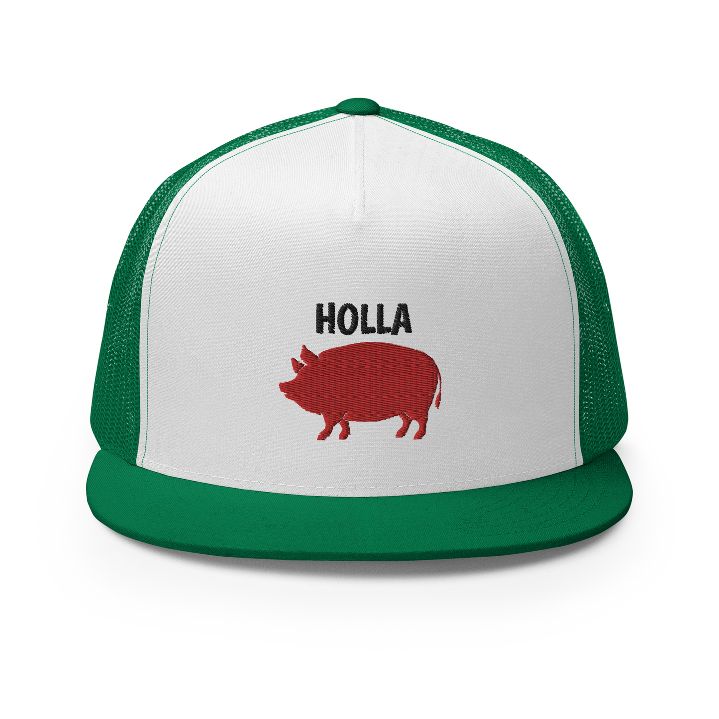 HOLLA Trucker Hats! 6 colors, White Front, 5 Panel Trucker Cap