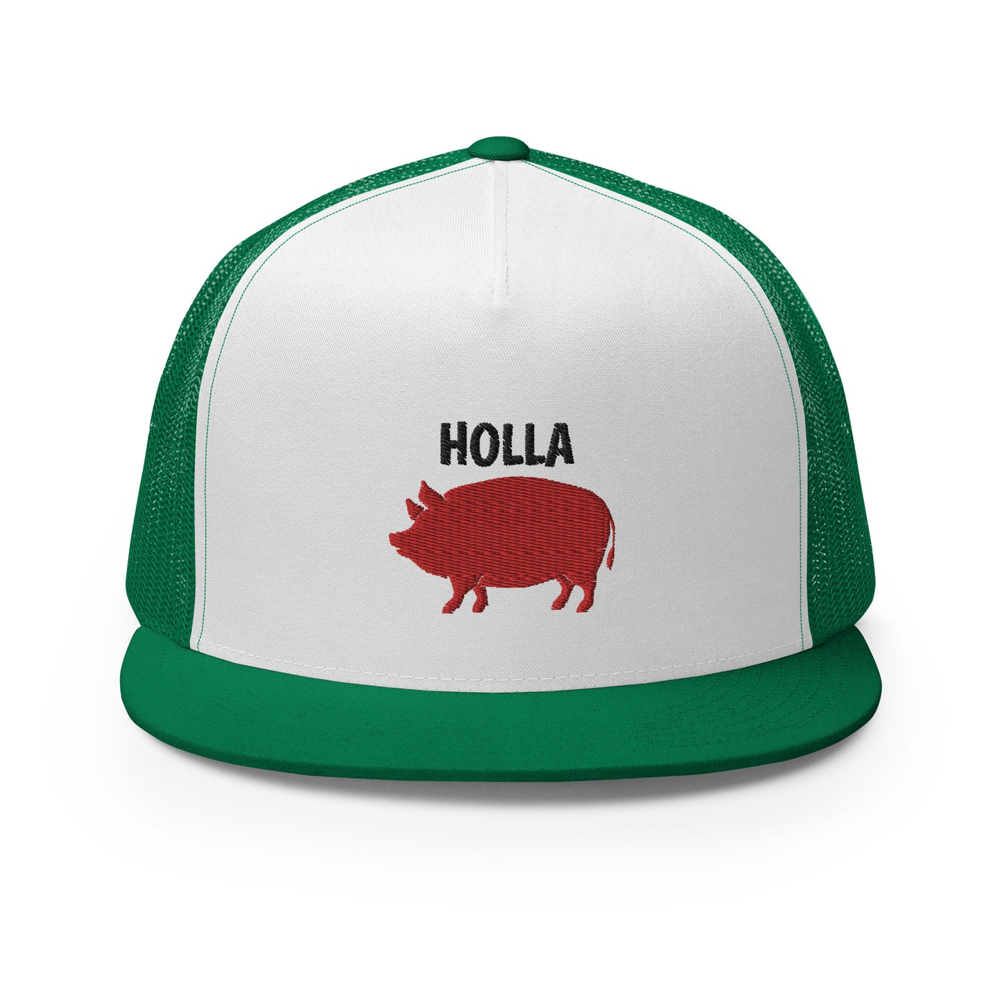 HOLLA Trucker Hats! 6 colors, White Front, 5 Panel Trucker Cap