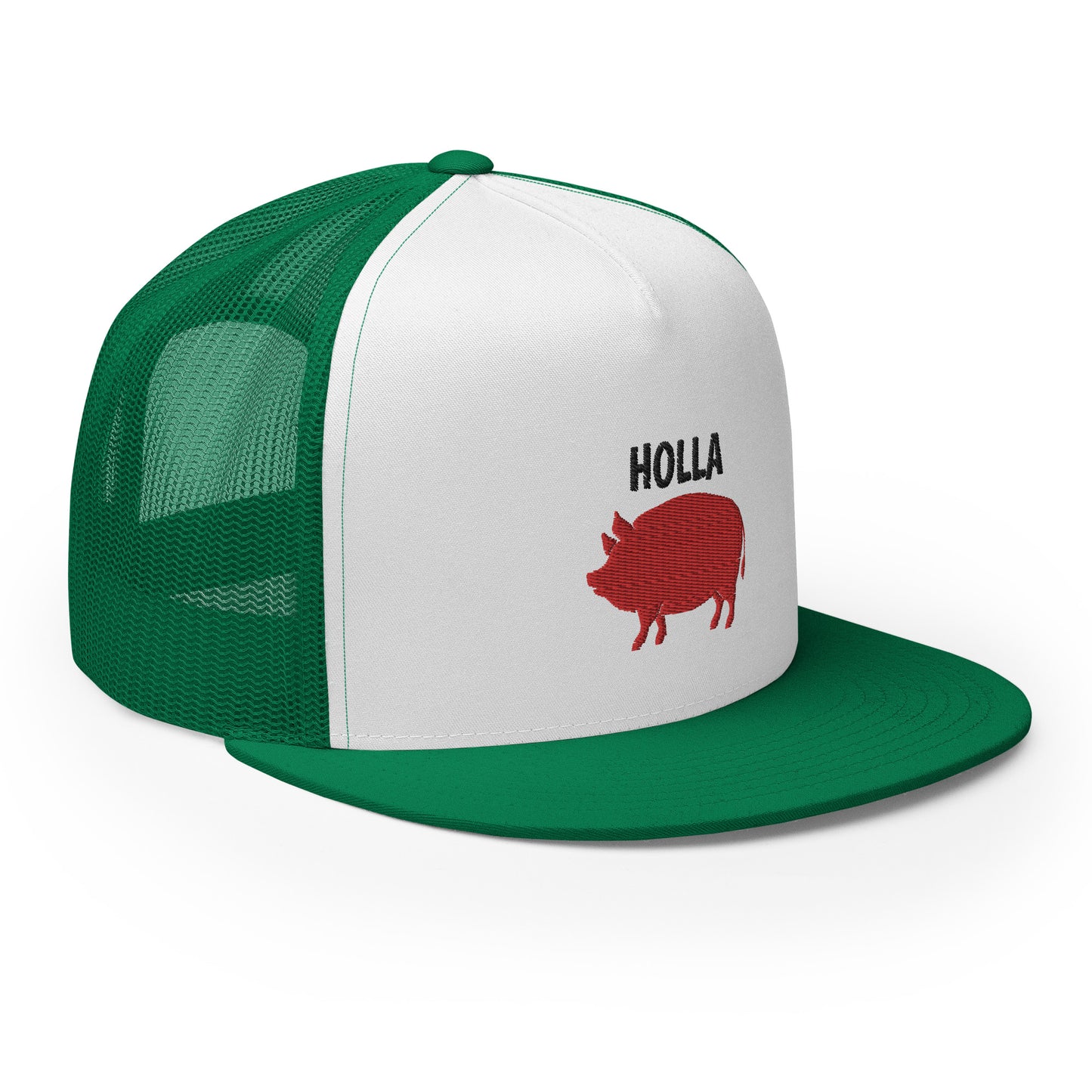 HOLLA Trucker Hats! 6 colors, White Front, 5 Panel Trucker Cap