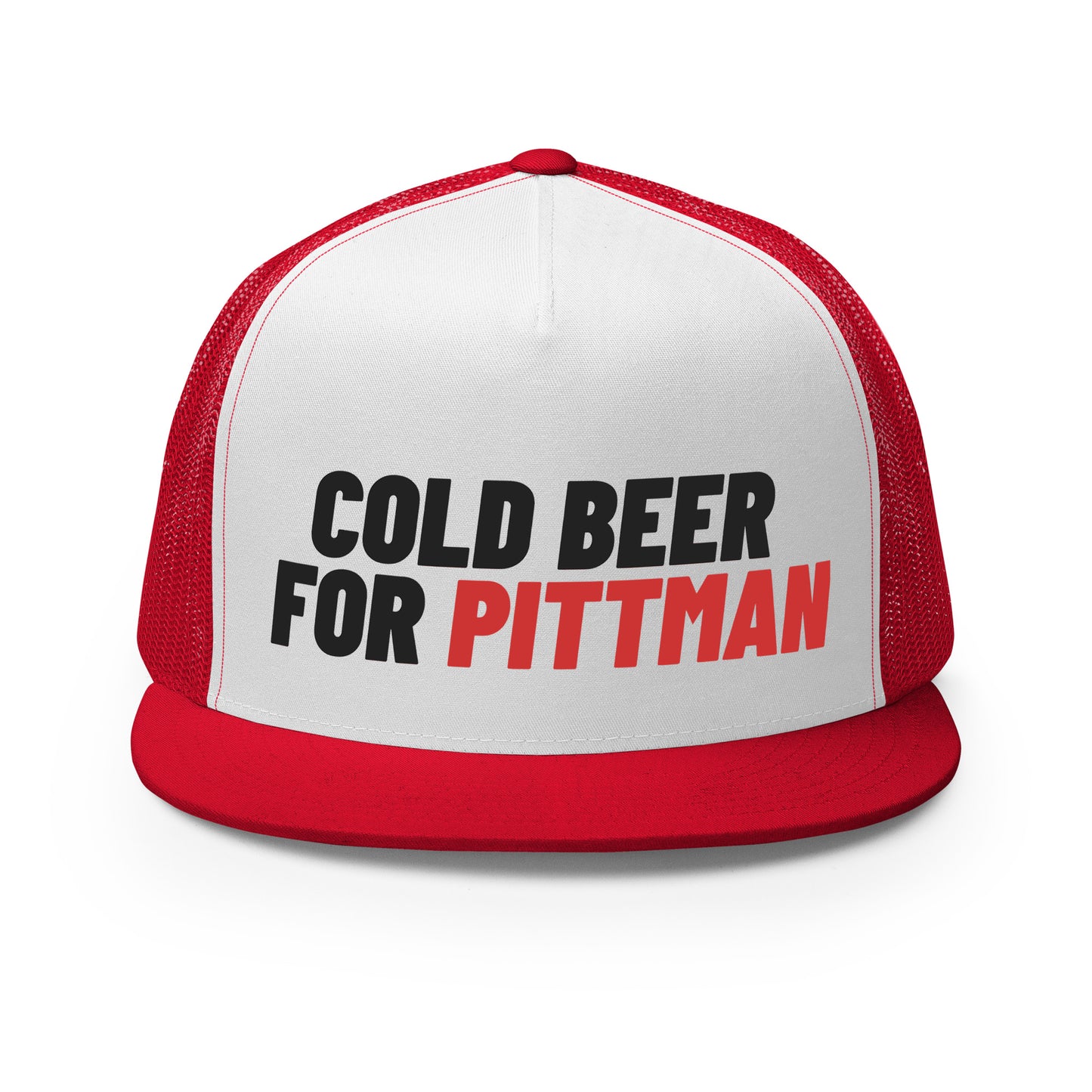 Cold Beer for Pittman, 5 Panel Trucker Cap