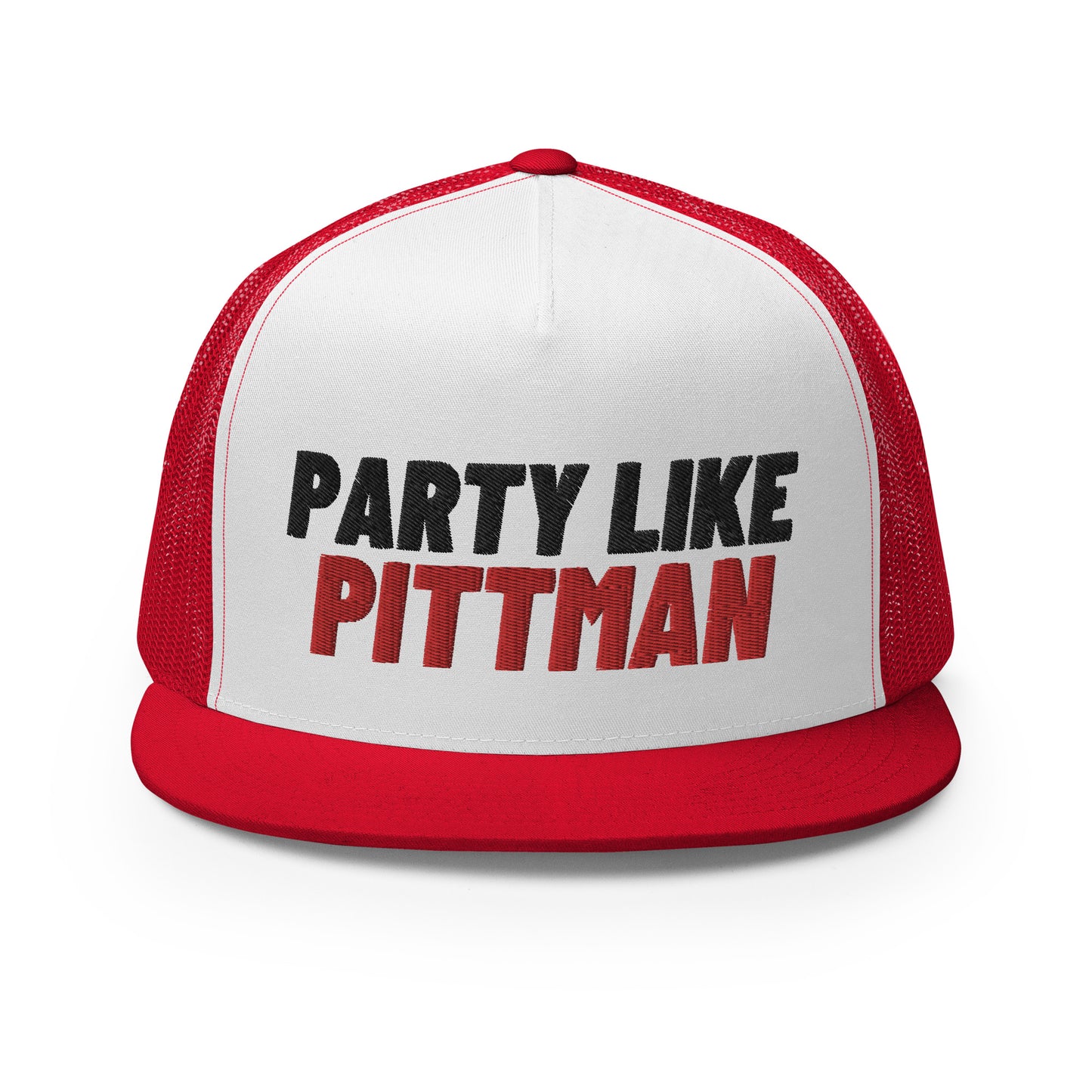 PARTY LIKE PITTMAN, 2 colors, 5 Panel Trucker Cap