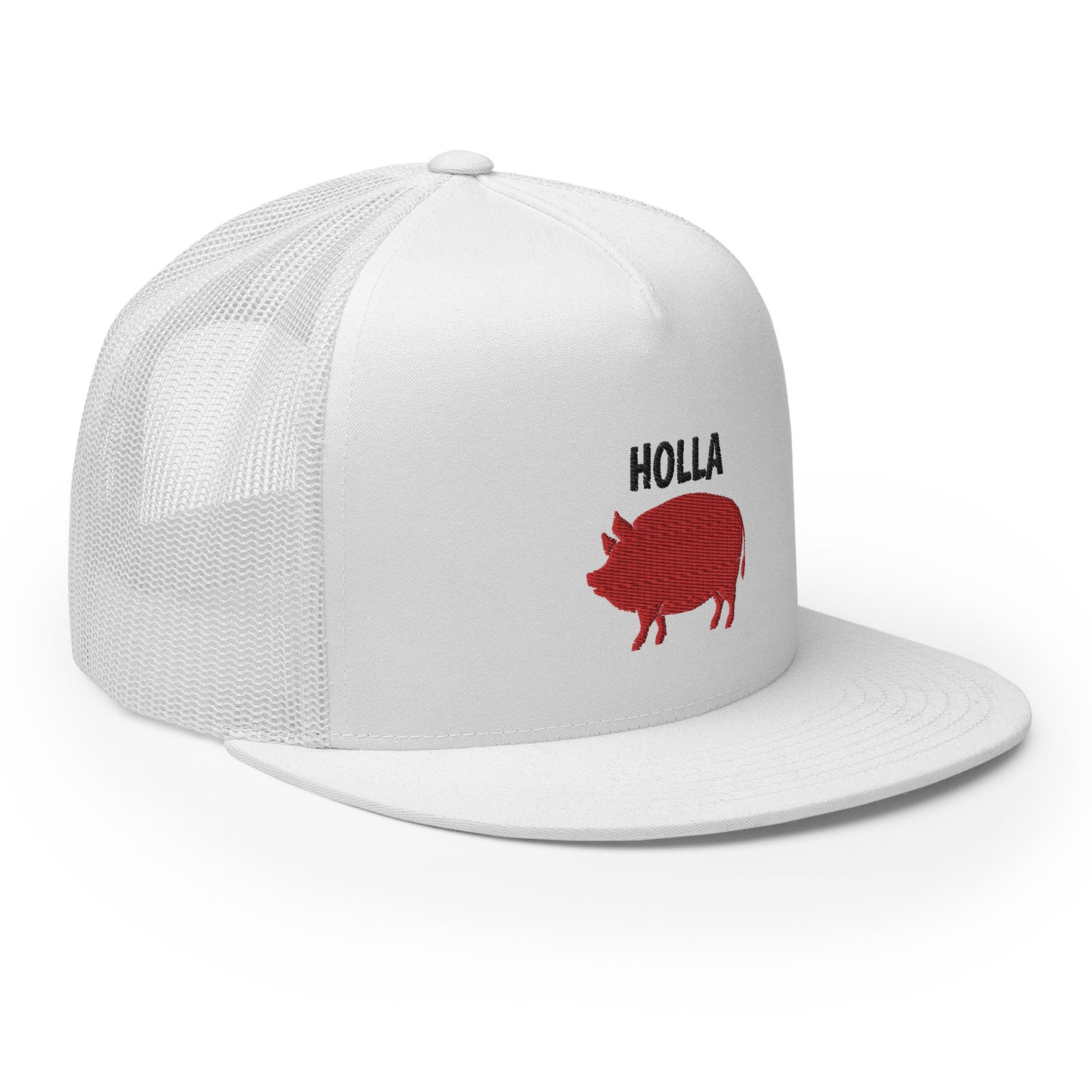 HOLLA Trucker Hats! 6 colors, White Front, 5 Panel Trucker Cap