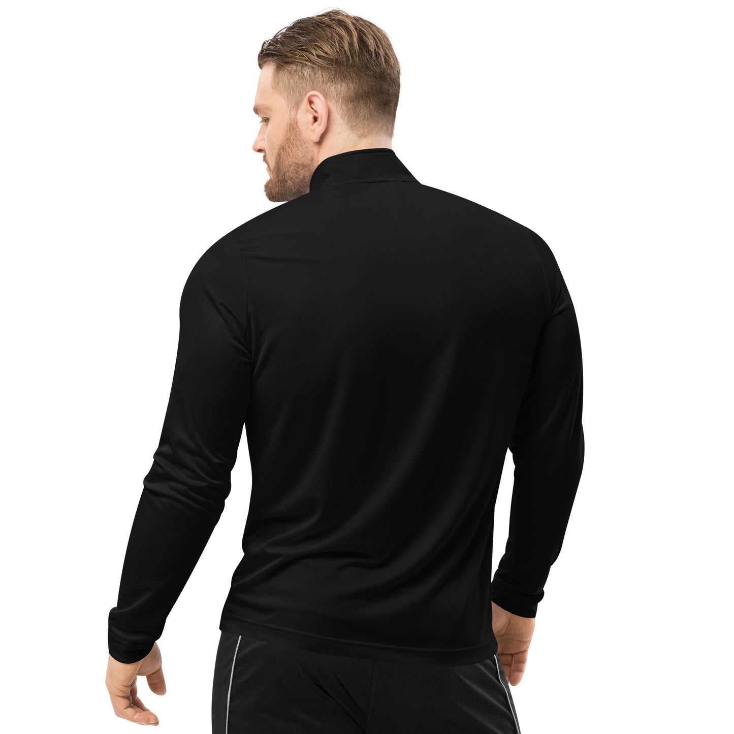 HOLLA Adult! Black Adidas Quarter zip pullover