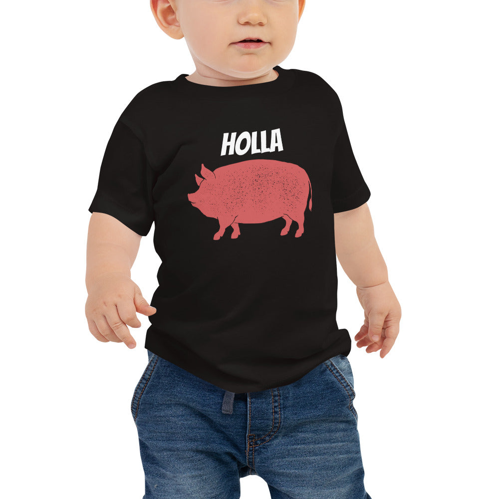 HOLLA Baby! Black, Jersey Short Sleeve Tee