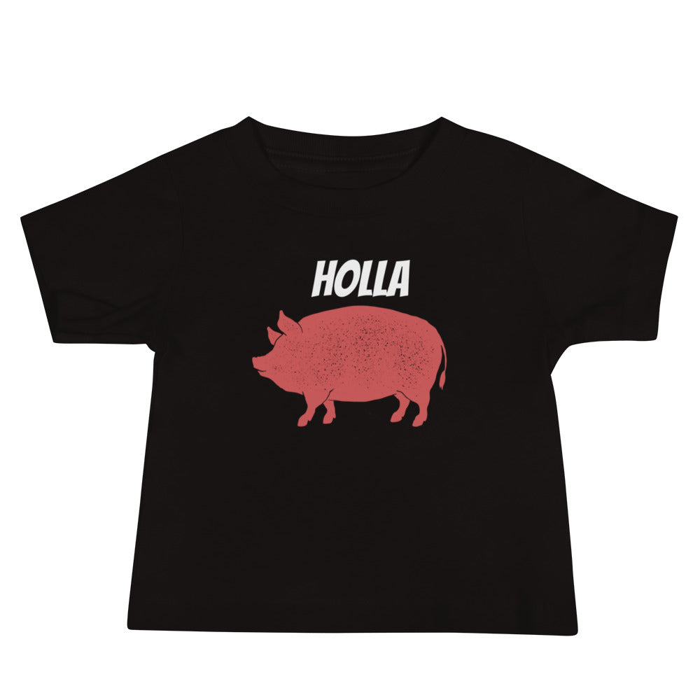 HOLLA Baby! Black, Jersey Short Sleeve Tee