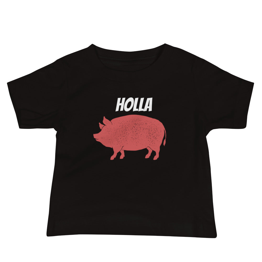 HOLLA Baby! Black, Jersey Short Sleeve Tee