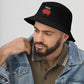 HOLLA Bucket Hat! Black 100% Cotton Twill