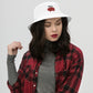 HOLLA Bucket Hats! White, Cotton Bucket Hat