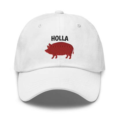 HOLLA Adjustable Baseball Cap! White